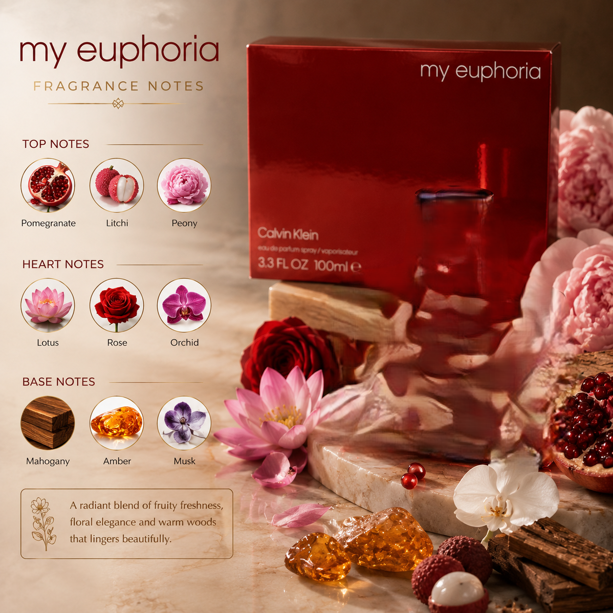 Calvin Klein My Euphoria Eau de Parfum for Women 100ml
