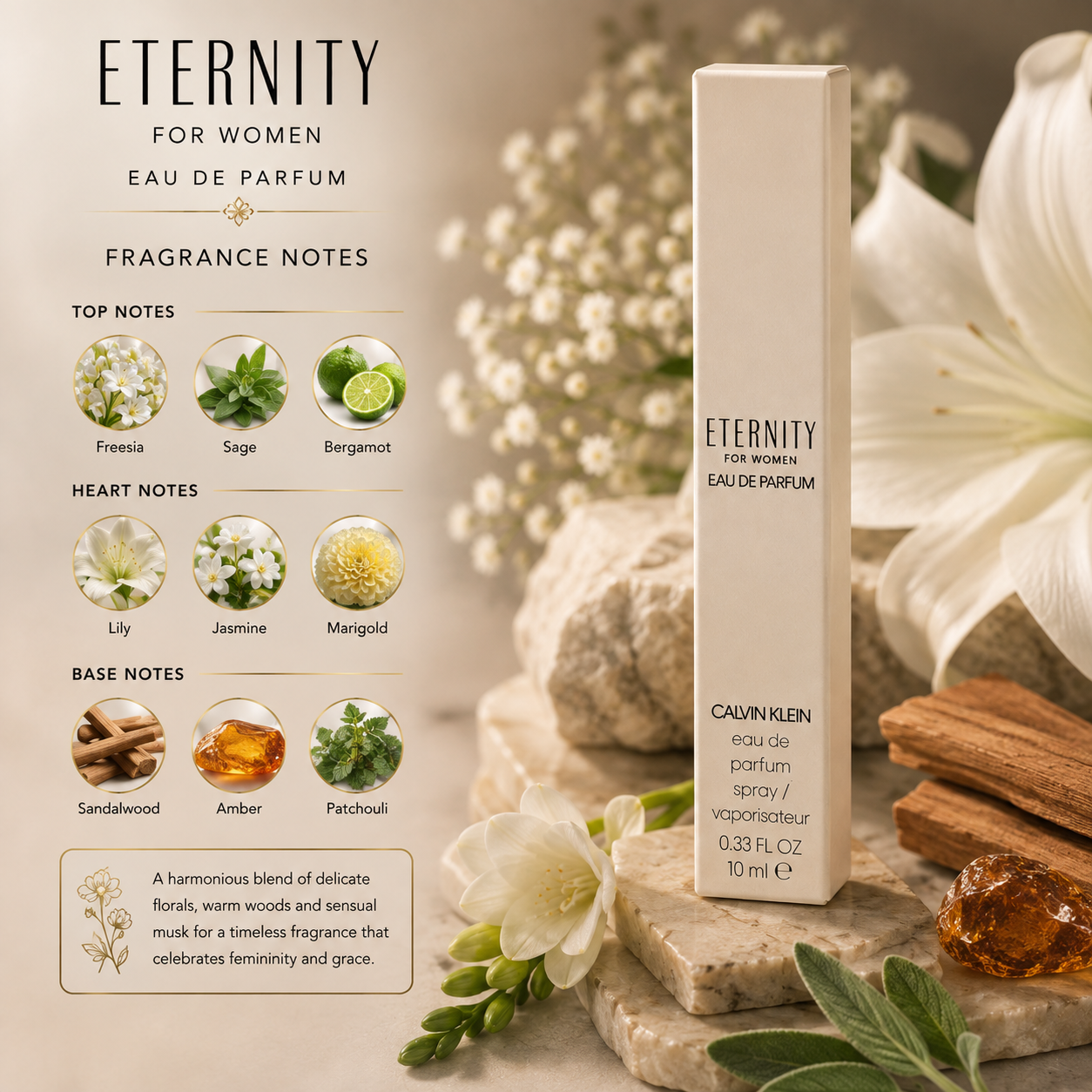 Calvin Klein Eternity Eau de Parfum for Women 10ml