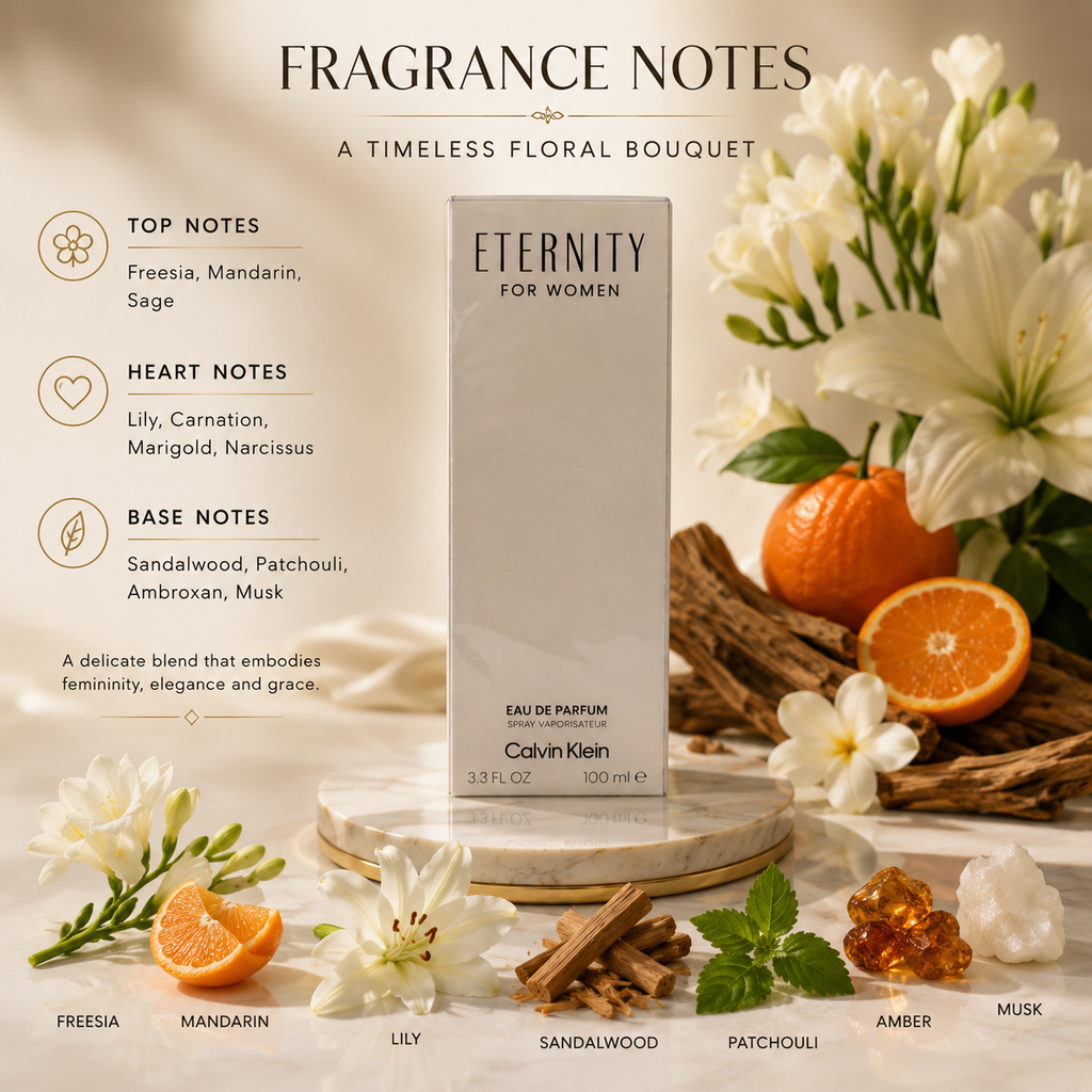 Calvin Klein ETERNITY Eau de Parfum for Women 100ml