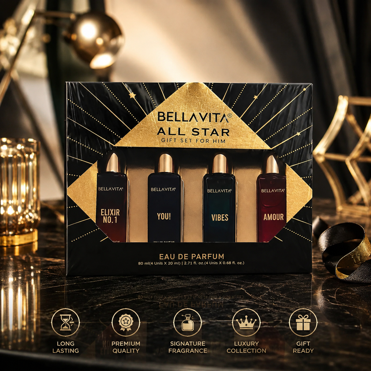 LUXURY PERFUME Rs.649 ALL STAR GIFT SET FOR HIM