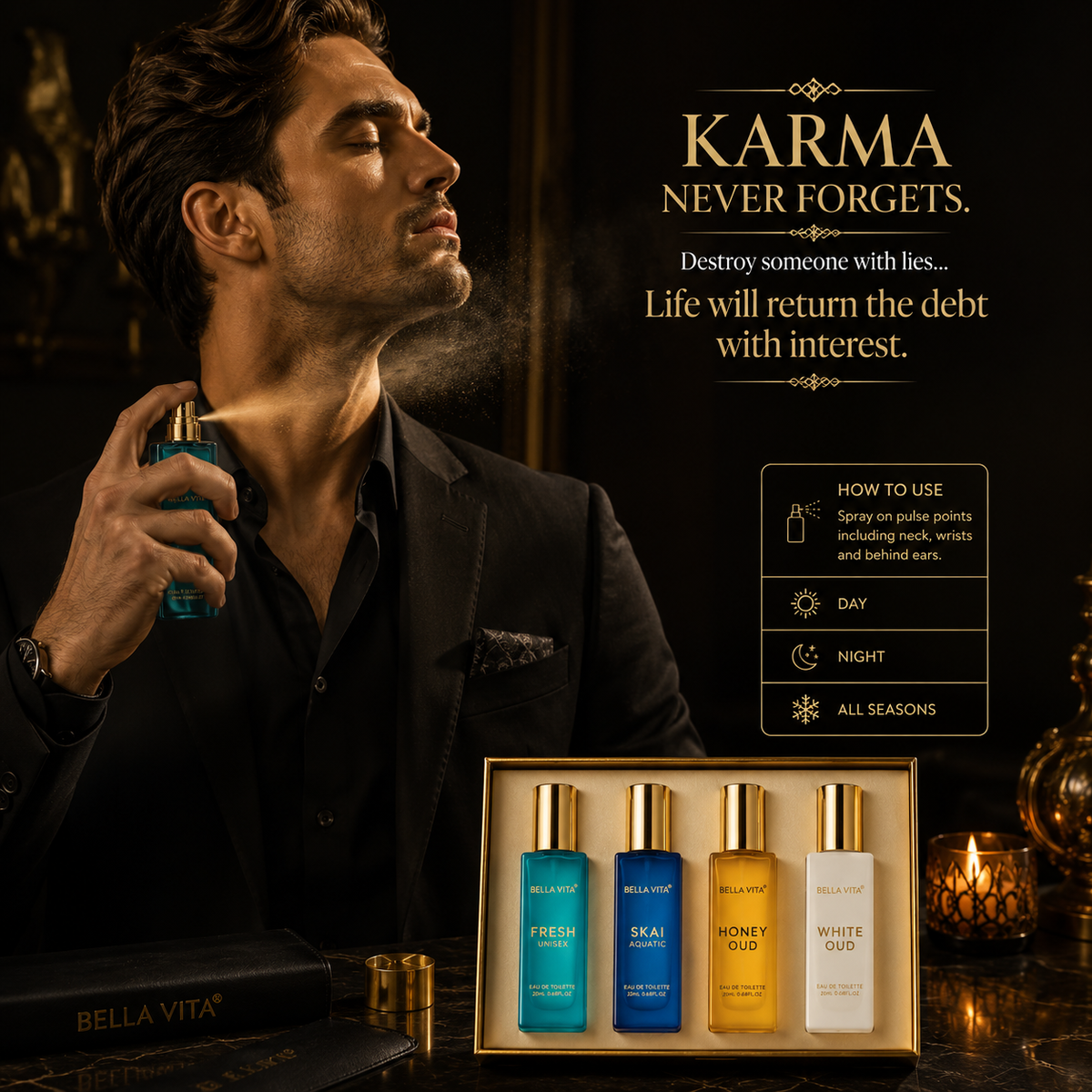 LUXURY PERFUME Rs.649 UNISEX GIFT SET