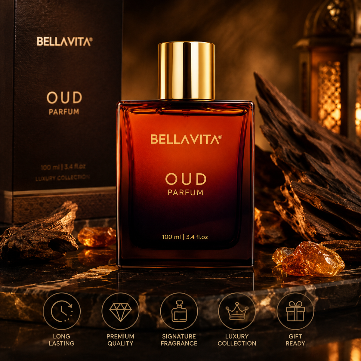 BELLAVITA OUD Parfum – Unisex Luxury Oud Fragrance