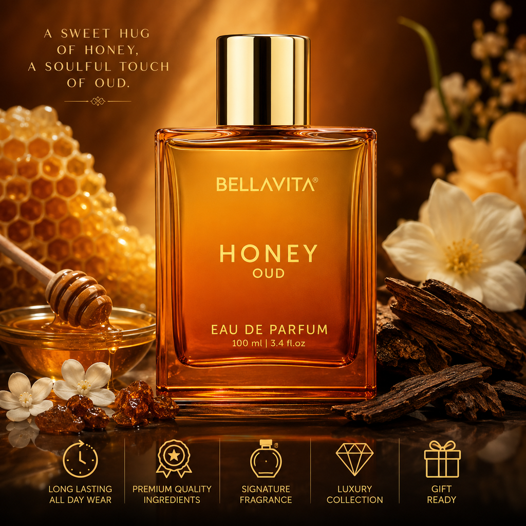 BellaVita Honey Oud Eau de Parfum 100ml | Unisex Perfume