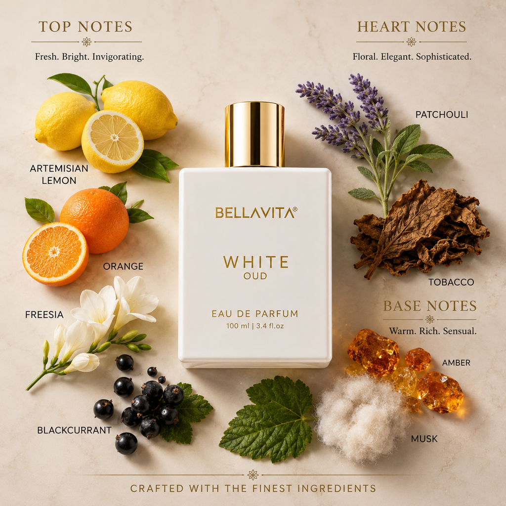 BellaVita White Oud Unisex Eau de Parfum – 100ml