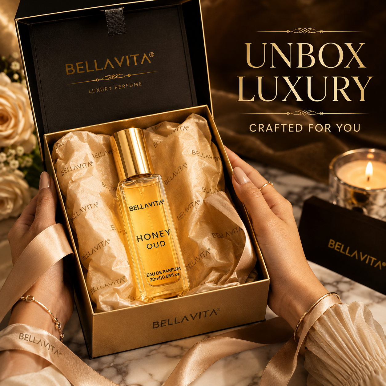 Bella Vita Honey Oud Eau de Parfum 20ml – Unisex Perfume