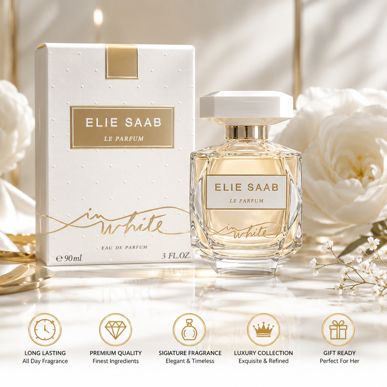 Elie Saab Le Parfum In White Eau de Parfum for Women 90ml