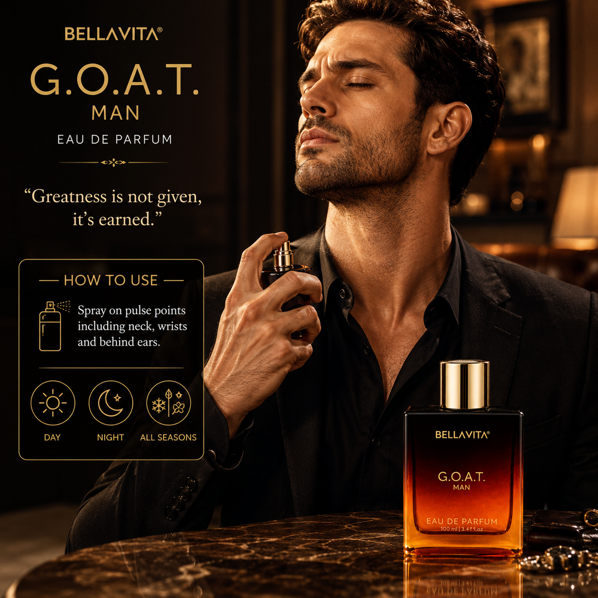 BellaVita G.O.A.T. Man Eau de Parfum – 100ml