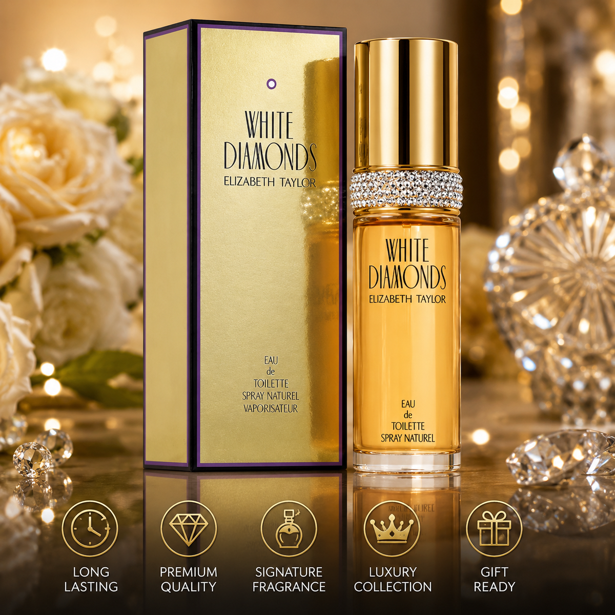 Elizabeth Taylor White Diamonds Eau de Toilette for Women 100 ml