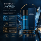 Davidoff Cool Water All Over Body Spray for Men 150ml | Long Lasting Fresh Fragrance