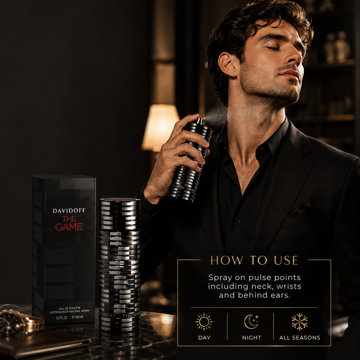 Davidoff The Game Eau de Toilette for Men 100ml
