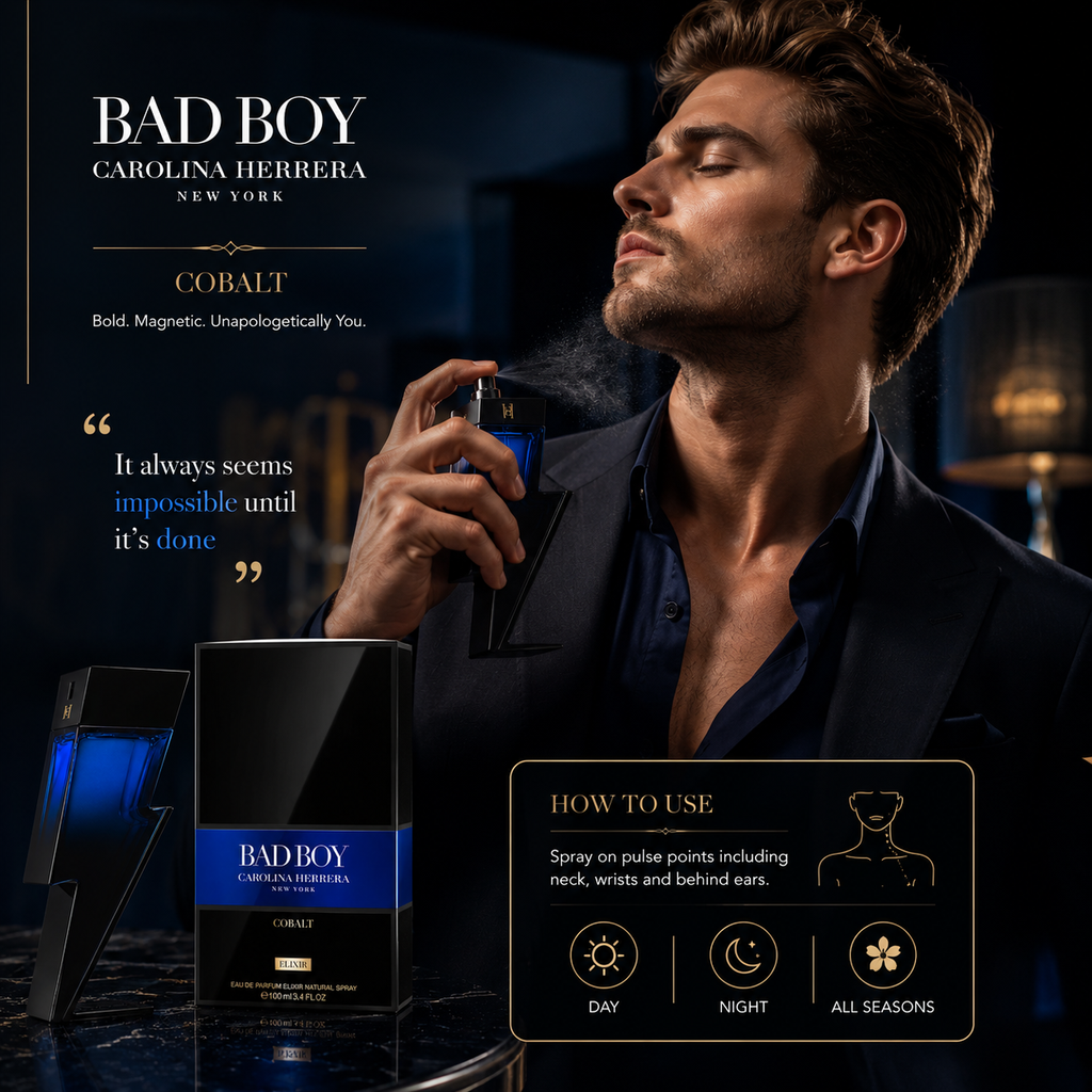 Carolina Herrera Bad Boy Cobalt Elixir Eau de Parfum for Men 100ml
