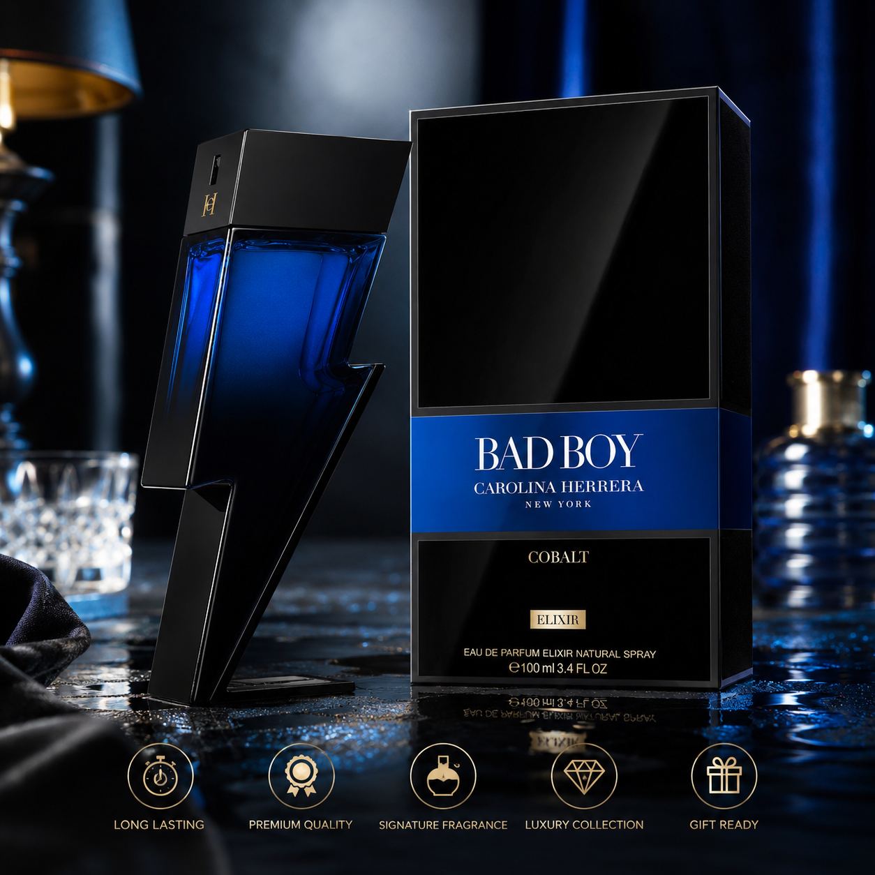 Carolina Herrera Bad Boy Cobalt Elixir Eau de Parfum for Men 100ml