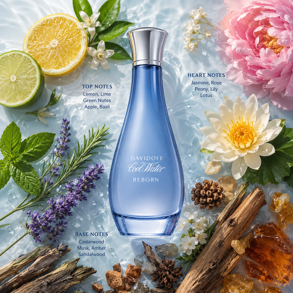 DAVIDOFF Cool Water Reborn Eau de Toilette for Women – 100 ml