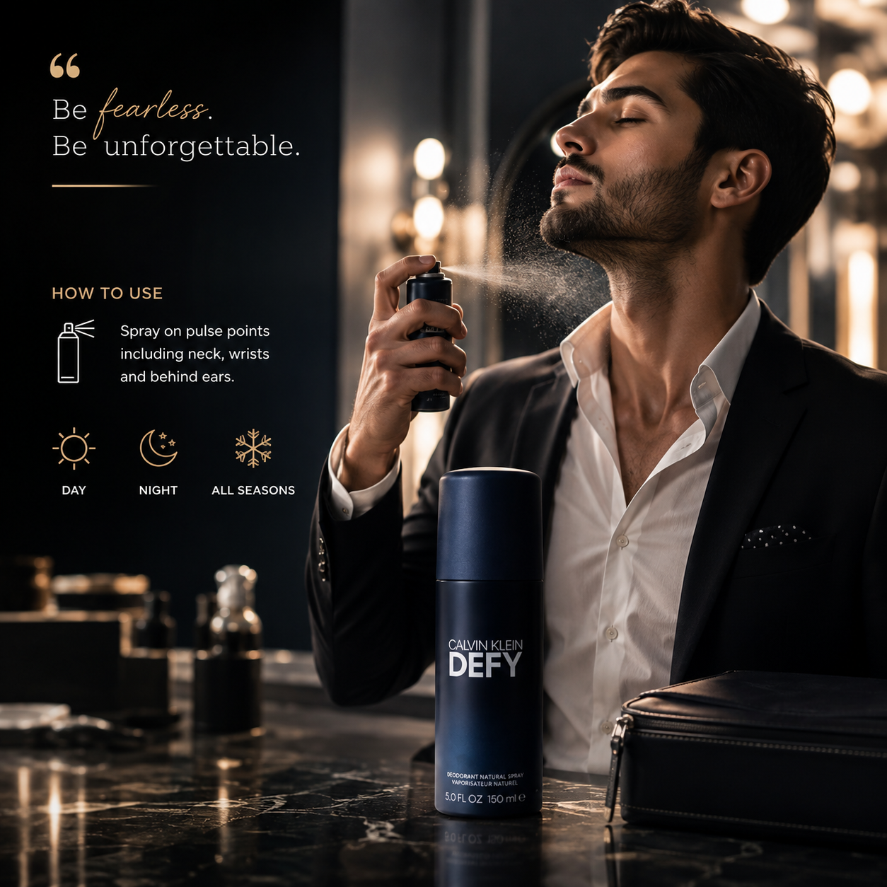 Calvin Klein Defy Deodorant Natural Spray for Men 150ml