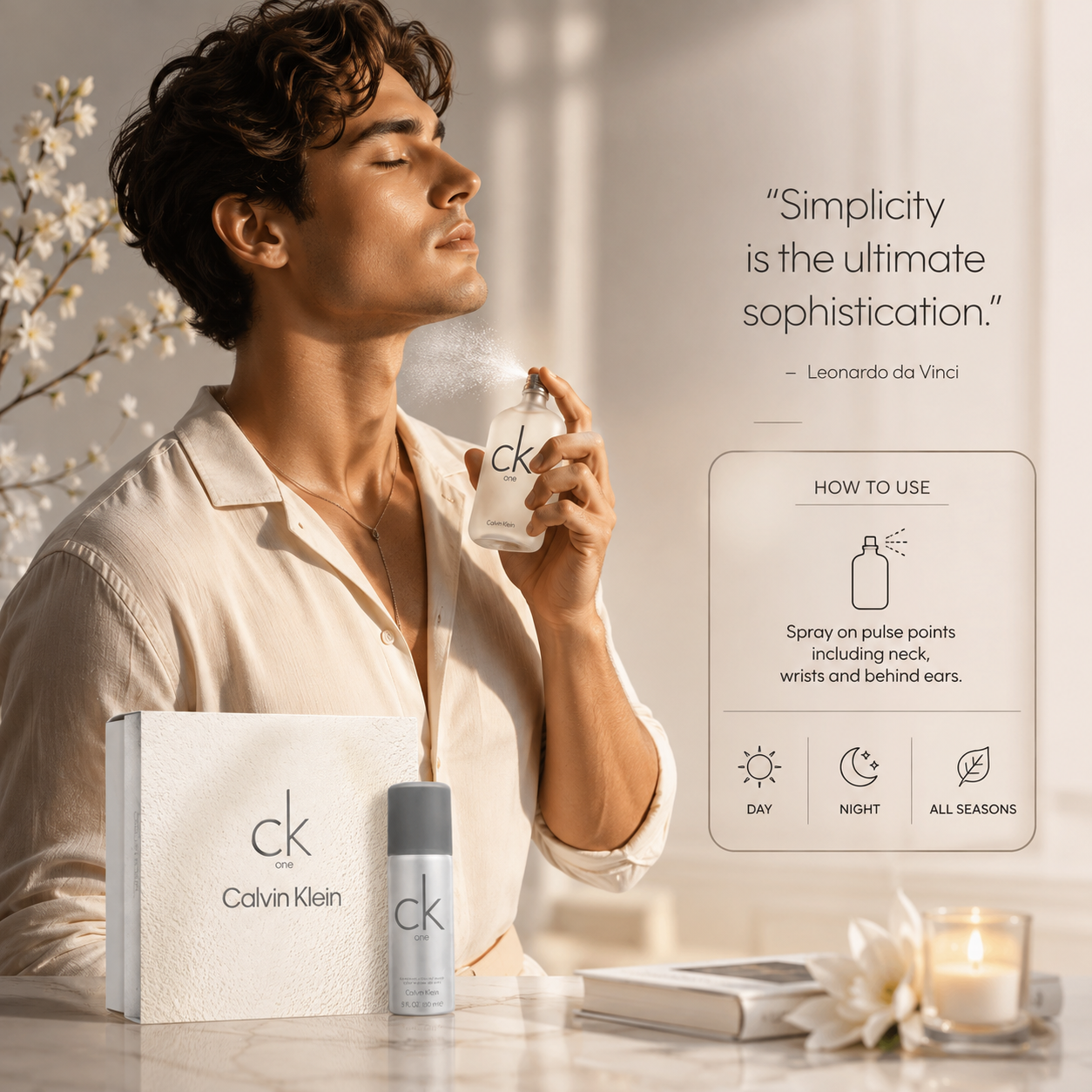Calvin Klein CK One Gift Set – EDT 100ml + Deodorant 150ml
