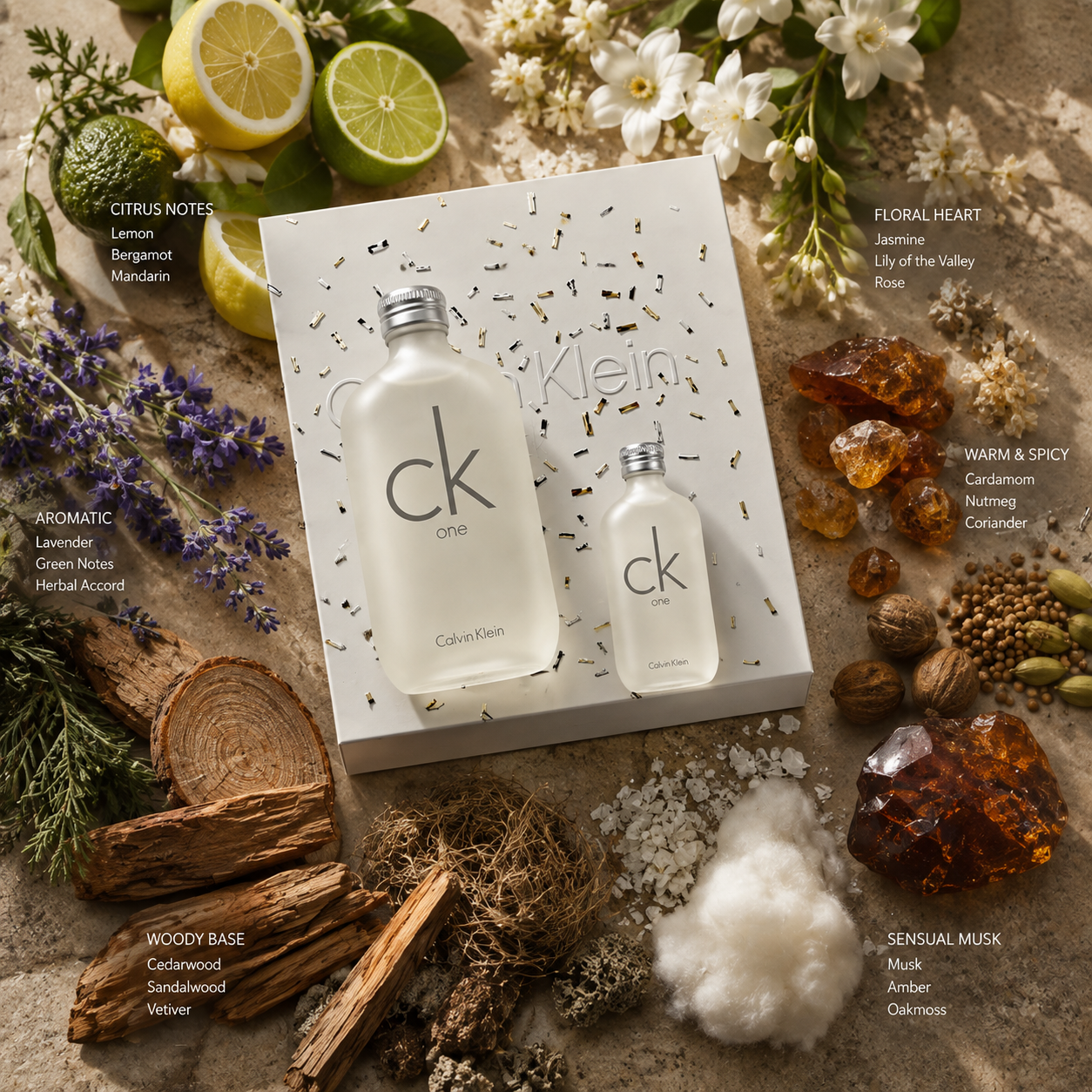 Calvin Klein CK One Eau de Toilette Gift Set for Men – 100ml EDT + 100ml Shower Gel
