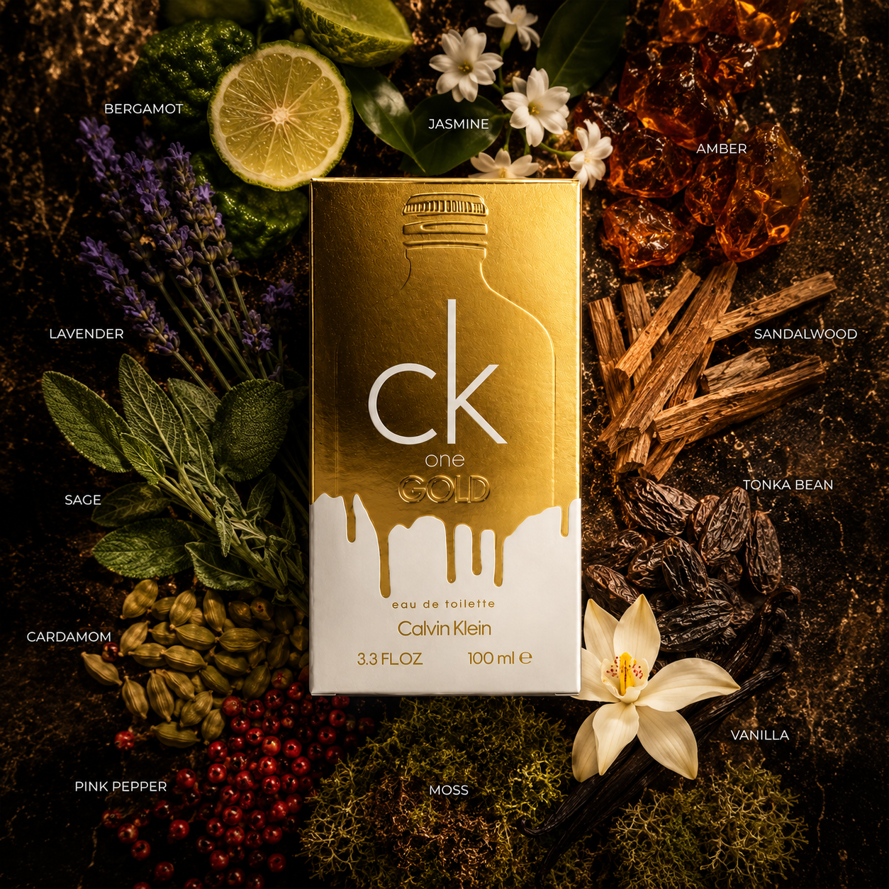 Calvin Klein CK One Gold Eau de Toilette Unisex Perfume 100ml