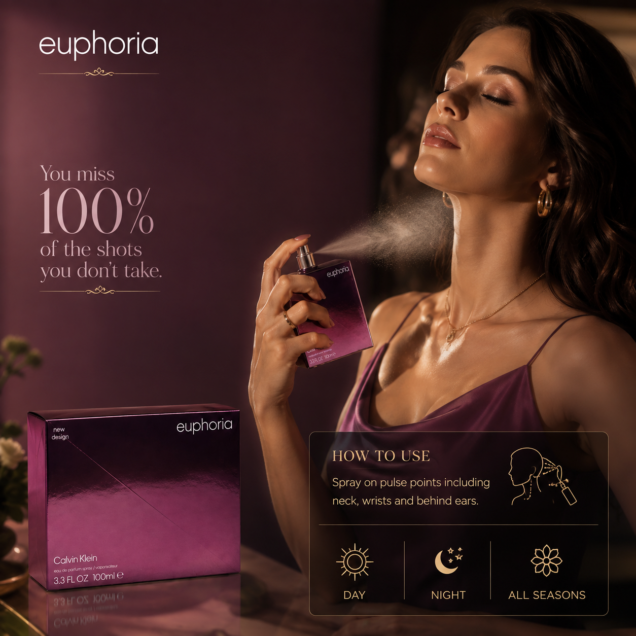 Calvin Klein Euphoria Eau de Parfum for Women 100ml