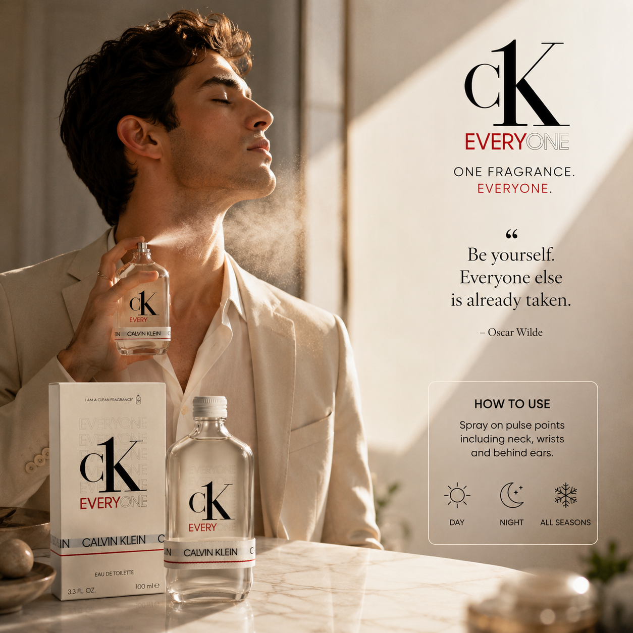 Calvin Klein CK Everyone Eau de Toilette 100ml – Unisex Fragrance