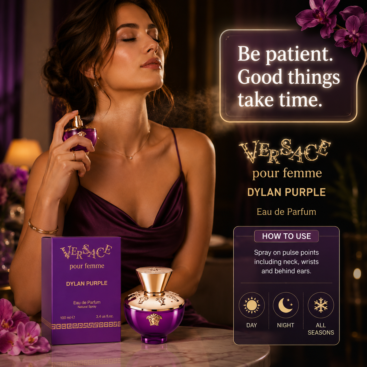 Versace Dylan Purple Eau de Parfum 100ml for Women