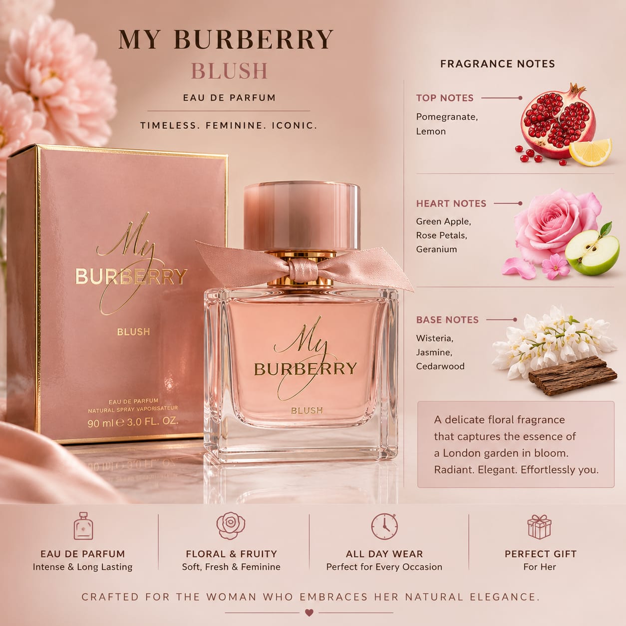 Burberry My Burberry Blush Eau de Parfum for Women 90ml