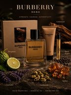 Burberry Hero Eau de Toilette Gift Set for Men – 100ml + Shower Gel 75ml + Perfume Spray 10ml