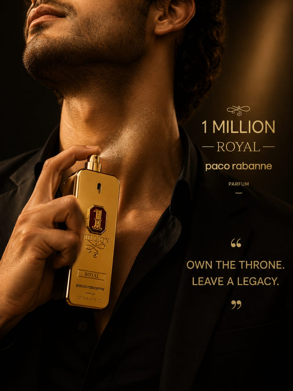 Rabanne 1 Million Royal Parfum for Men 100ml – Woody Aromatic Fragrance