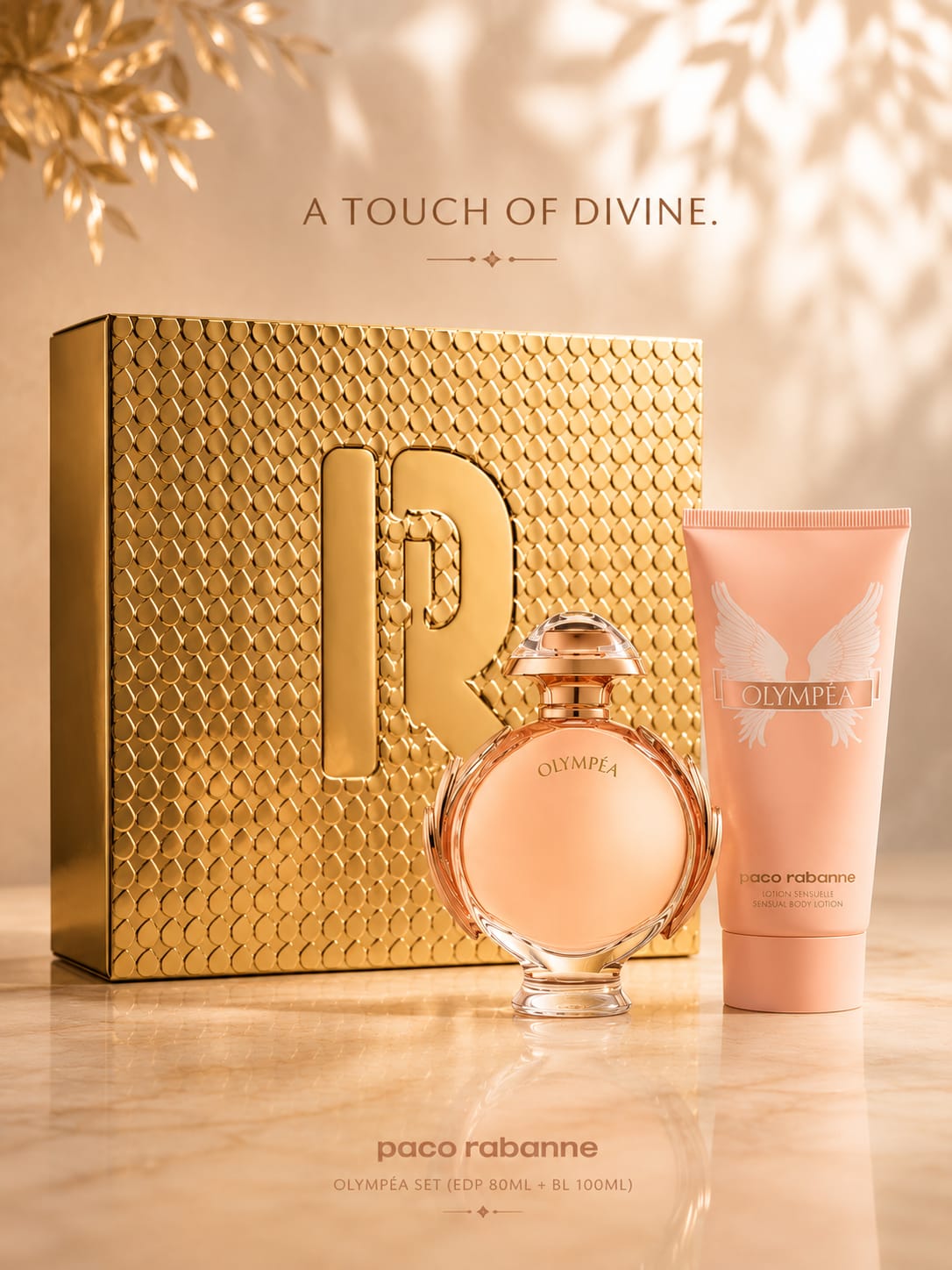 Paco Rabanne Olympéa Eau de Parfum Gift Set 80ml + Body Lotion 100ml for Women