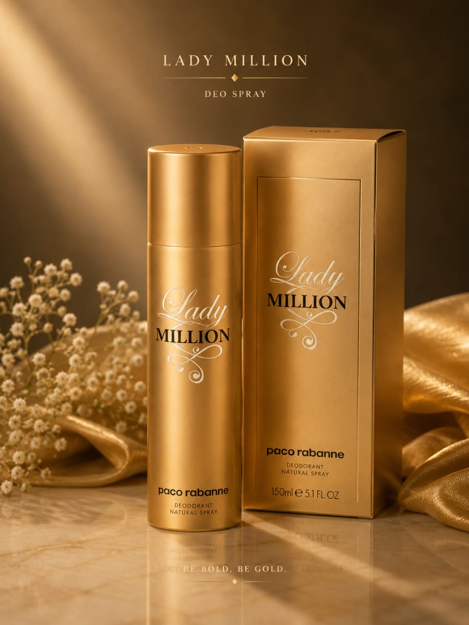 Paco Rabanne Lady Million Deodorant Spray 150ml for Women