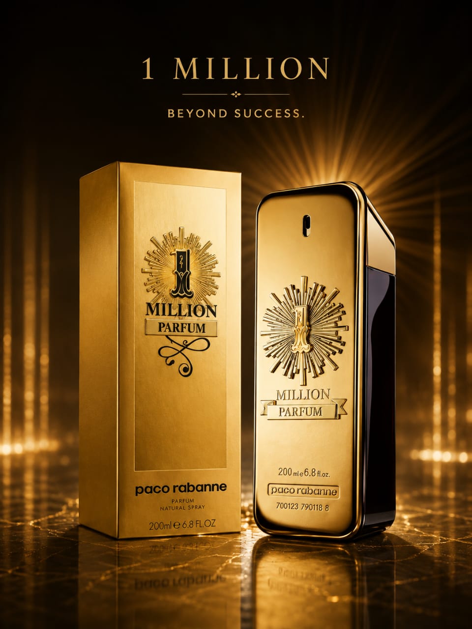 Paco Rabanne 1 Million Parfum 200ml Eau de Parfum for Men