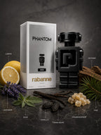 Rabanne Phantom Parfum 100ml for Men – Aromatic Woody Amber Fragrance