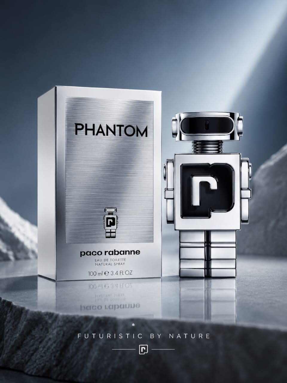 Rabanne Phantom Eau de Toilette 100ml for Men – Futuristic Aromatic Fragrance