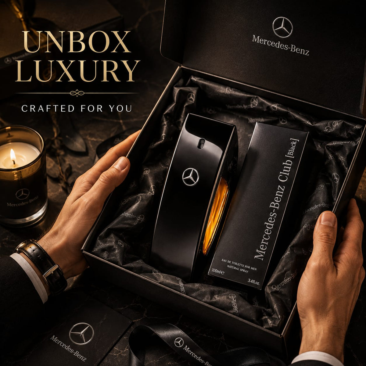 Mercedes-Benz Club Black Eau de Toilette for Men 100ml