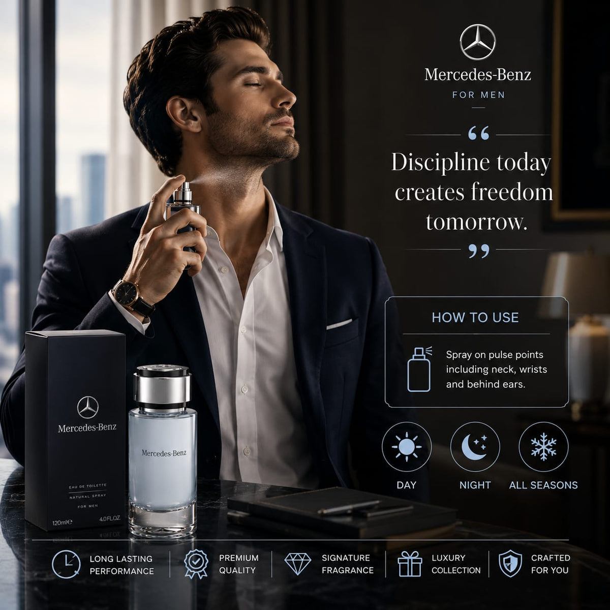 Mercedes-Benz For Men Eau de Toilette 120ml