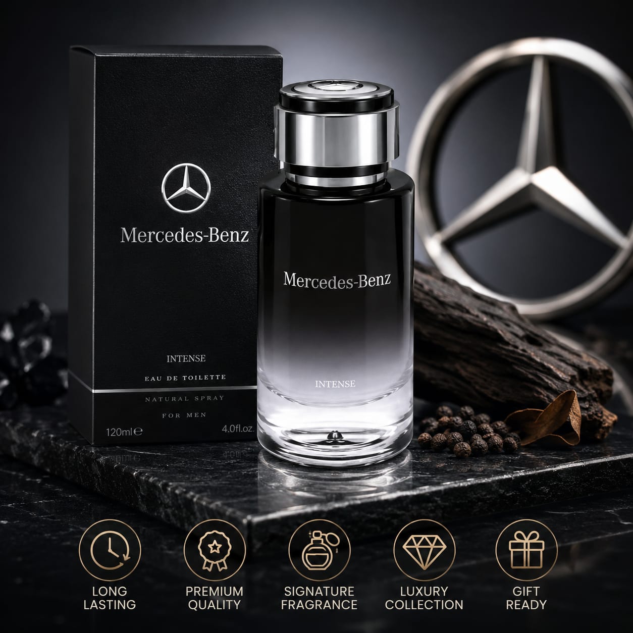 Mercedes-Benz Intense Eau de Toilette for Men 120ml