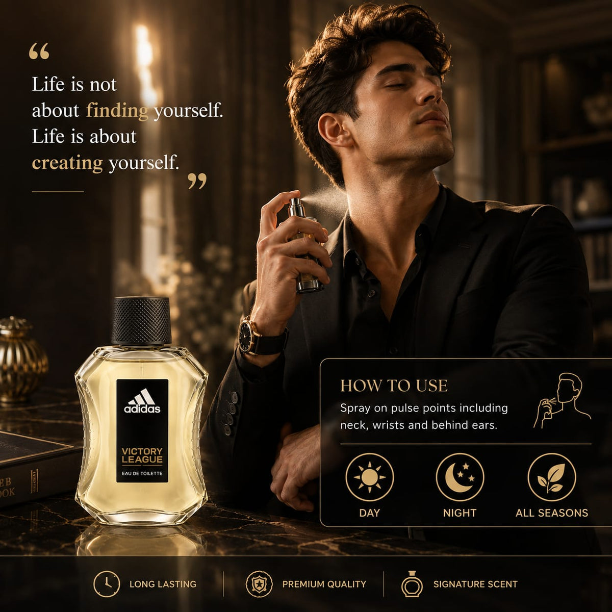 Adidas Victory League Eau de Toilette 100ml for Men