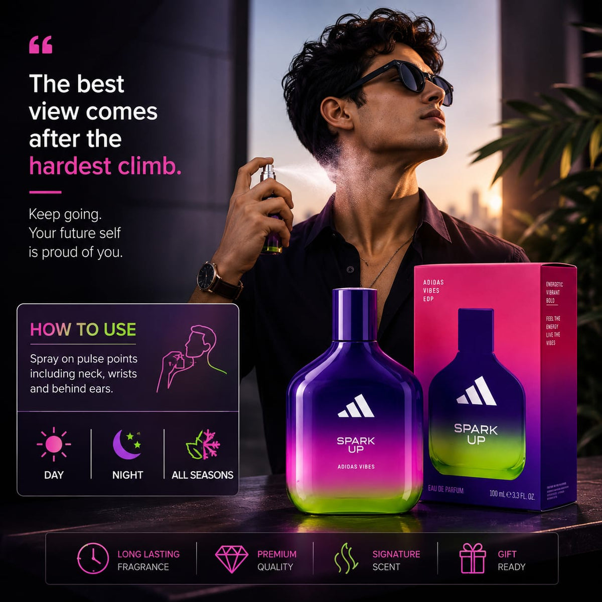 Adidas Vibes Spark Up Eau de Parfum 100ml