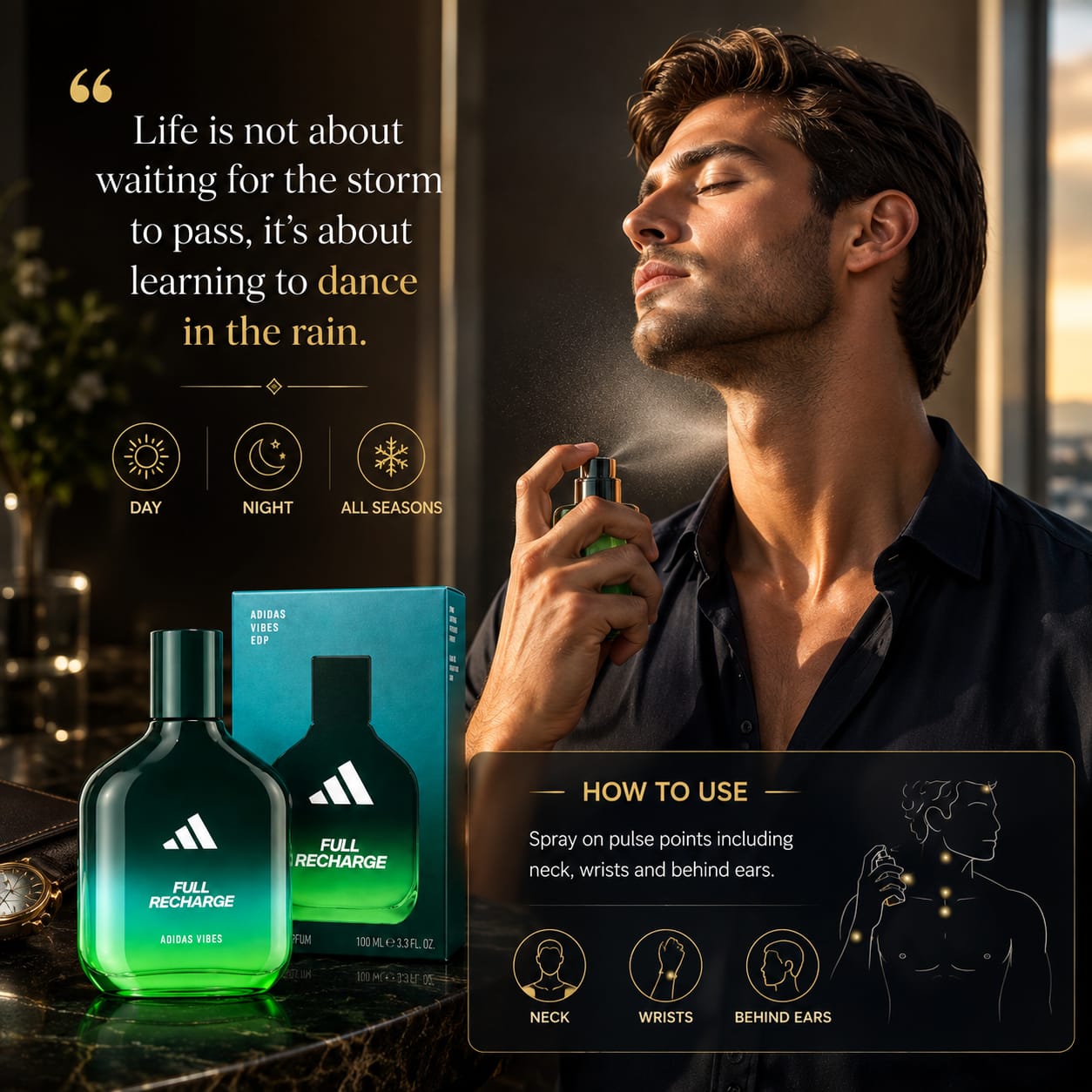 adidas Vibes Full Recharge Eau de Parfum 100 ml