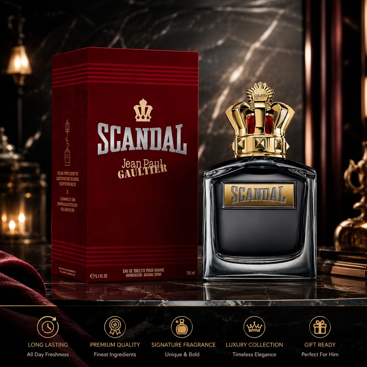 Jean Paul Gaultier Scandal Eau de Toilette 150ml for Men