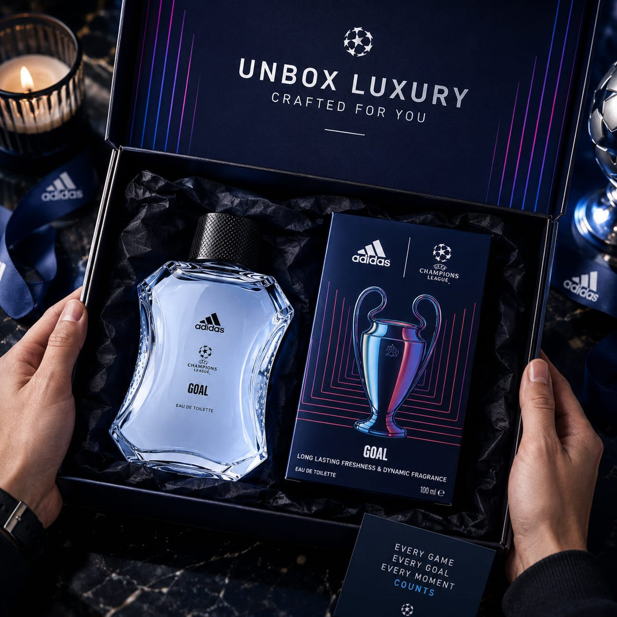 adidas UEFA Champions League Goal Eau de Toilette 100ml for Men