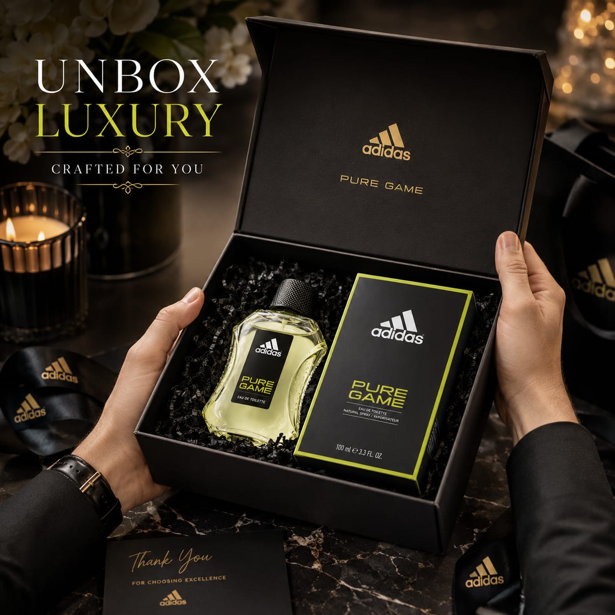 adidas Pure Game Eau de Toilette for Men – 100 ml