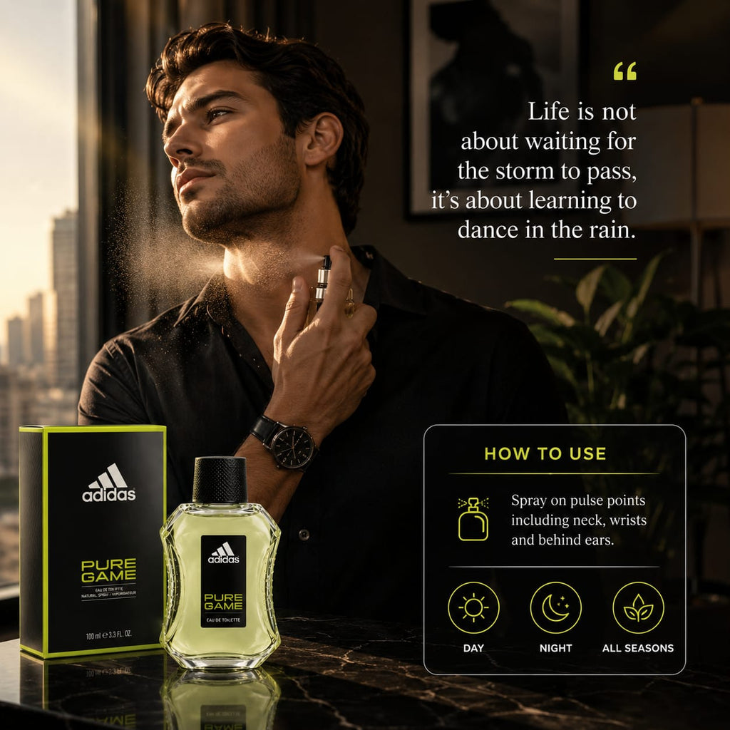 adidas Pure Game Eau de Toilette for Men – 100 ml