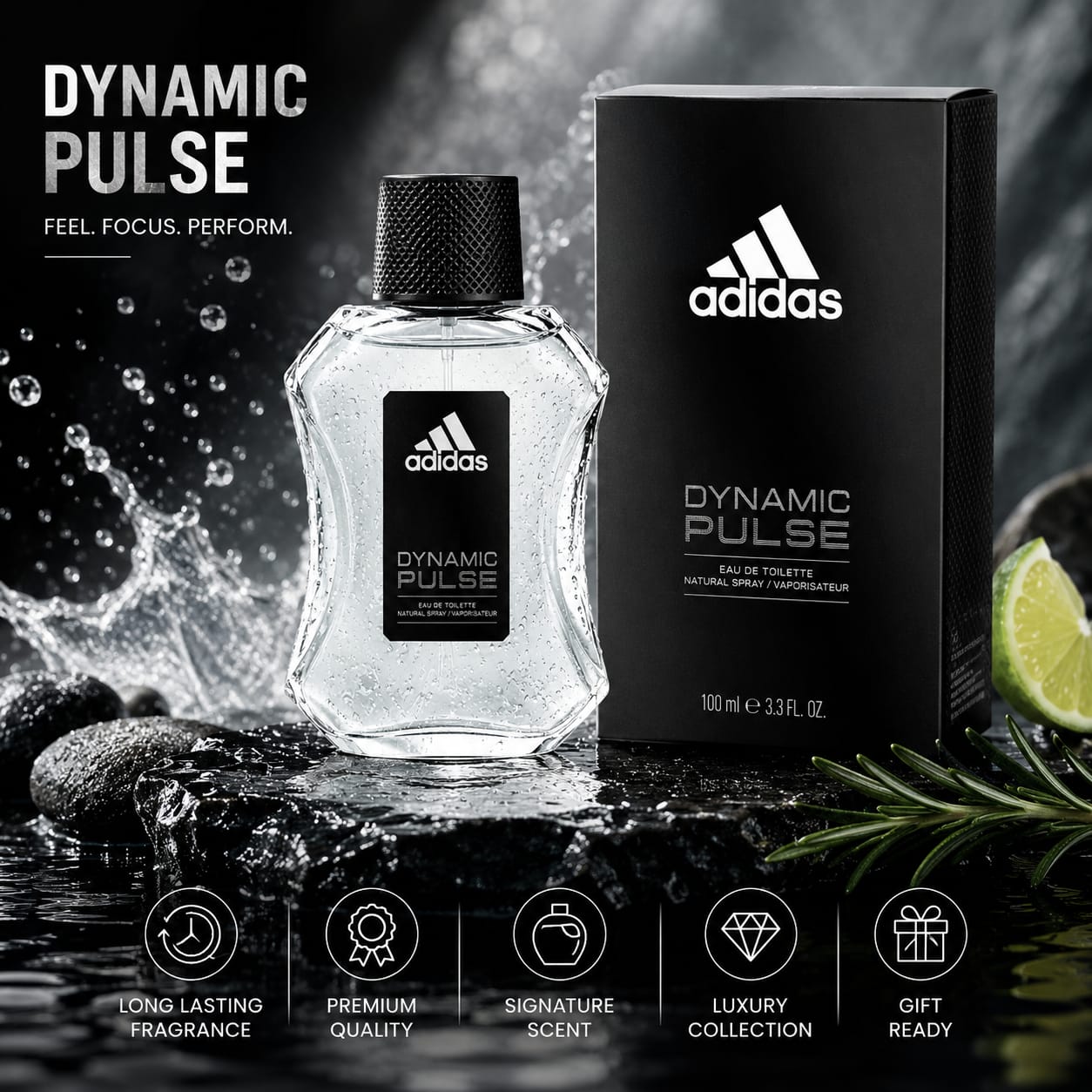 adidas Dynamic Pulse Eau de Toilette for Men 100ml