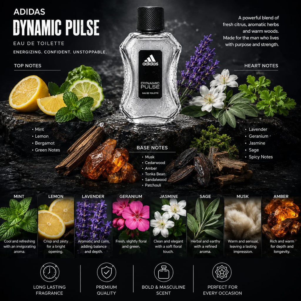 adidas Dynamic Pulse Eau de Toilette for Men 100ml