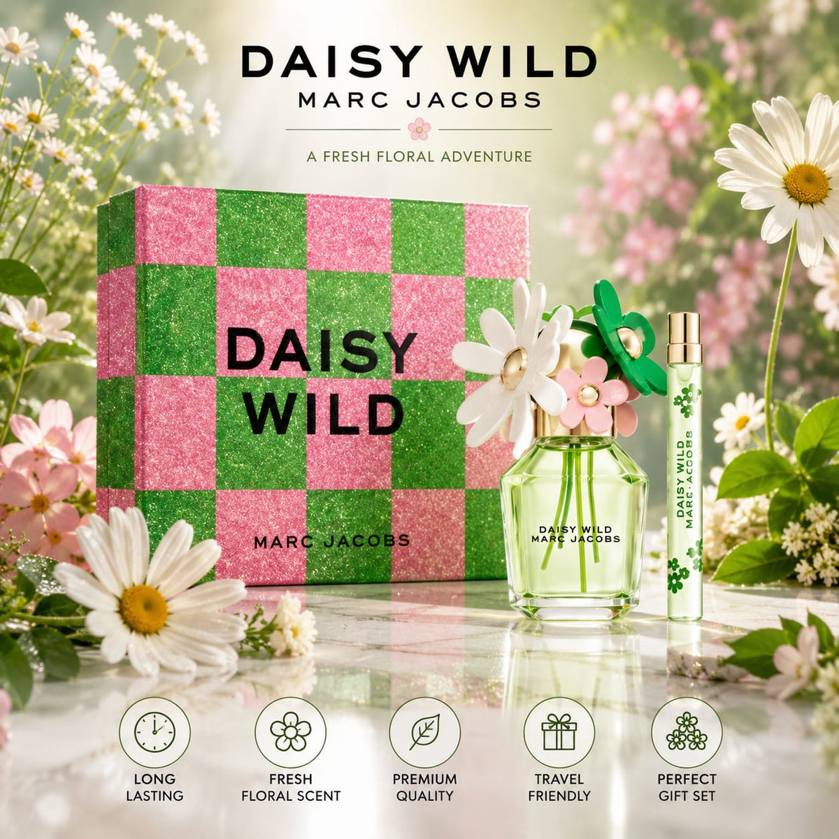 Marc Jacobs Daisy Wild Perfume Gift Set 50ml + 10ml
