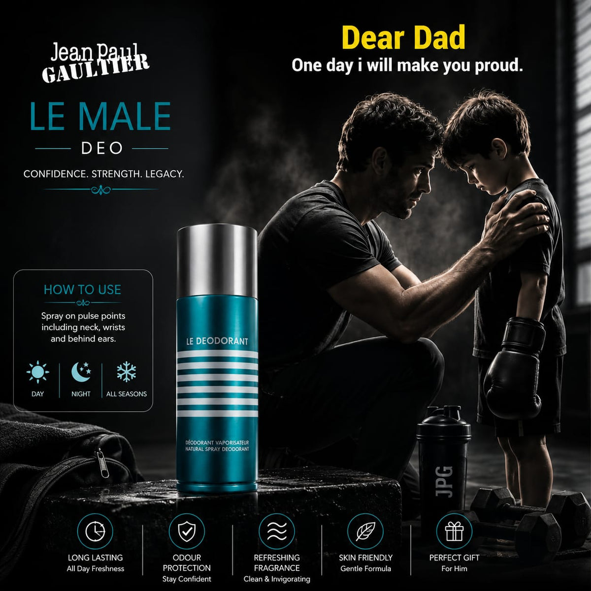 Jean Paul Gaultier Le Male Deo Men's Deodorant Spray 150 ml