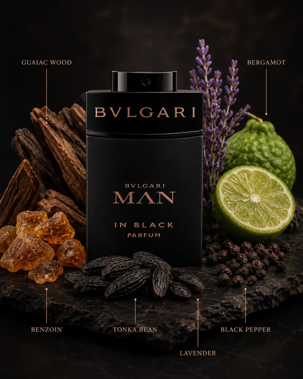Bvlgari Man In Black Parfum 100 ml for Men