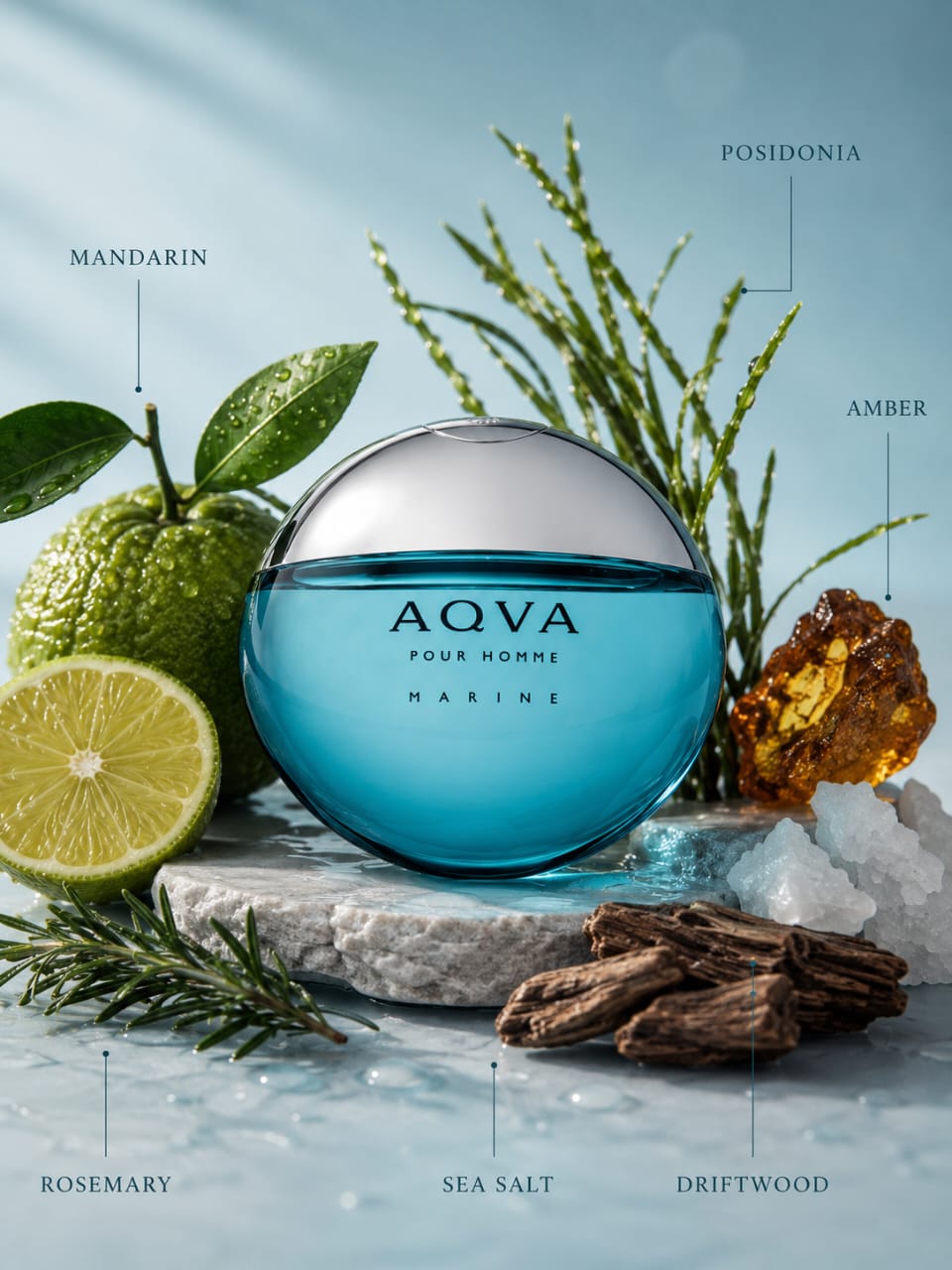 BVLGARI AQVA Pour Homme Marine Eau de Toilette 100 ML for Men