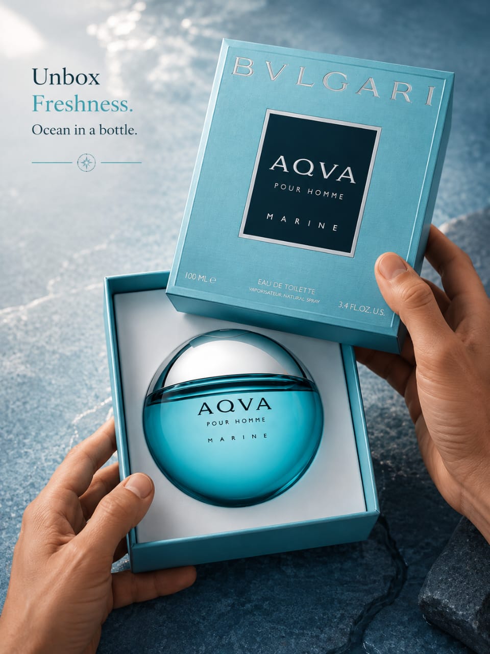 BVLGARI AQVA Pour Homme Marine Eau de Toilette 100 ML for Men