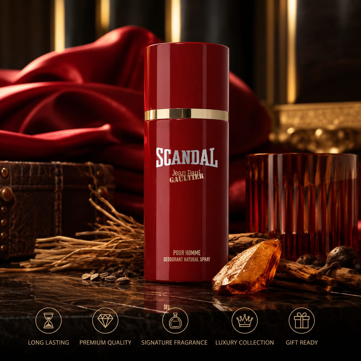 Jean Paul Gaultier Scandal Pour Homme Deodorant Natural Spray 150ml